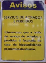 Achados e perdidos - Correios