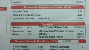 Cartão amex juros